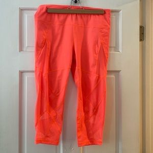 Neon pink leggings